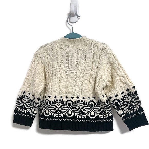 NWT Gap Kids winter motif knit cardigan, size s/m 3-12 months - Picture 4 of 9